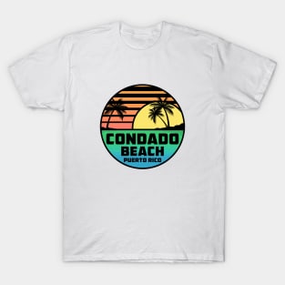 Condado Beach Puerto Rico Tropical Beach Surfing Scuba Surf Vacation T-Shirt